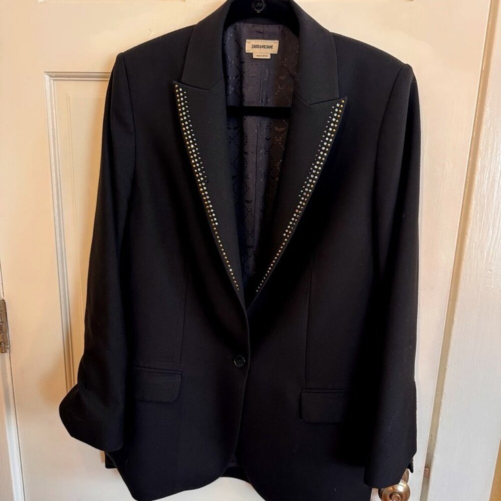 Zadig & Voltaire Black Blazer – Size 40